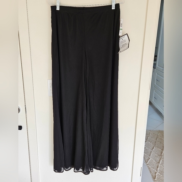 MSK Wide-Leg Mesh-Overlay Pants NWT - Picture 2 of 11